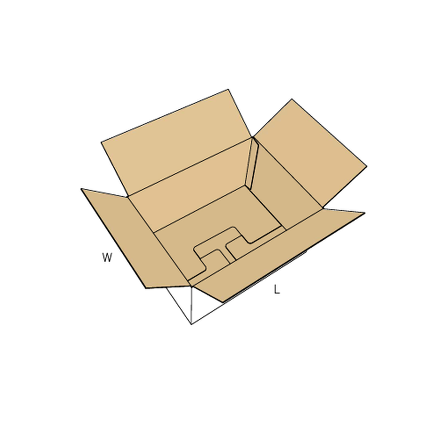 FEFCO 0216 — Semiautomática con solapas