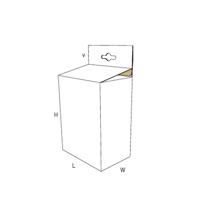 FEFCO 0240 — Semiautomática con colgador