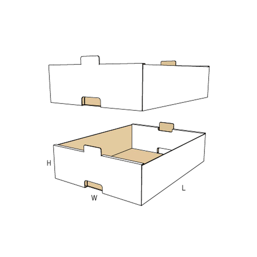 FEFCO 0435.1 — Bandeja apilable