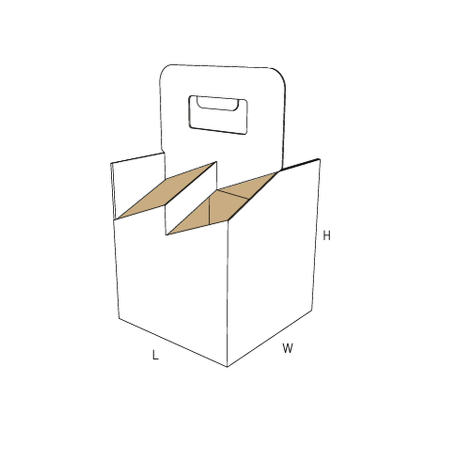 FEFCO 0723 — Cesta 4 botellas